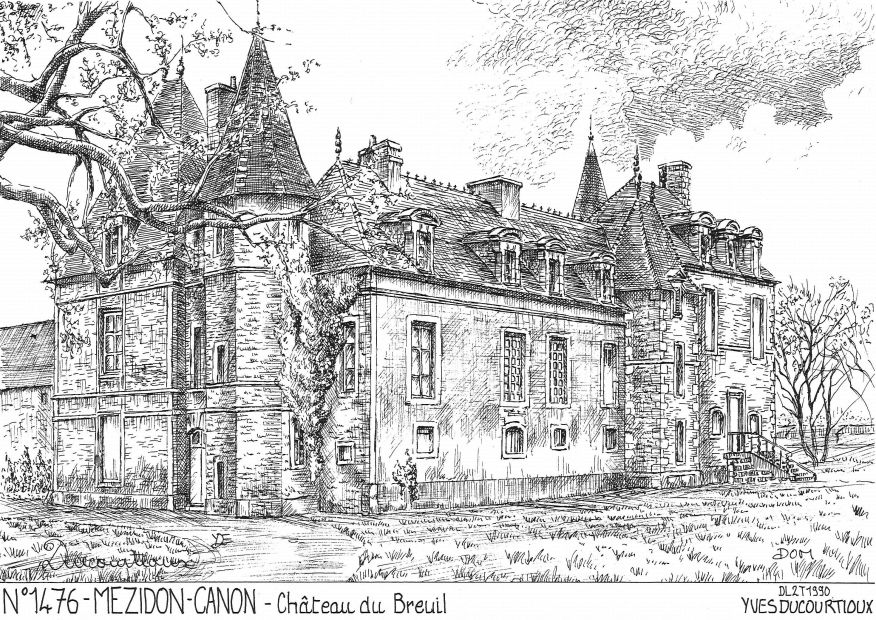 N 14076 - MEZIDON CANON - château du breuil